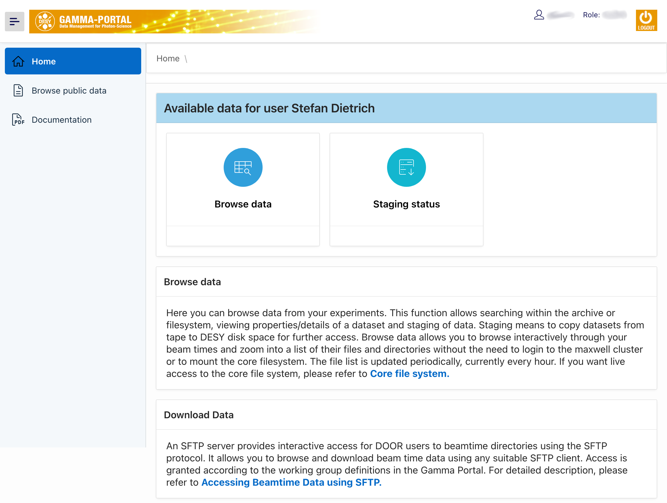 Gamma-Portal Overview